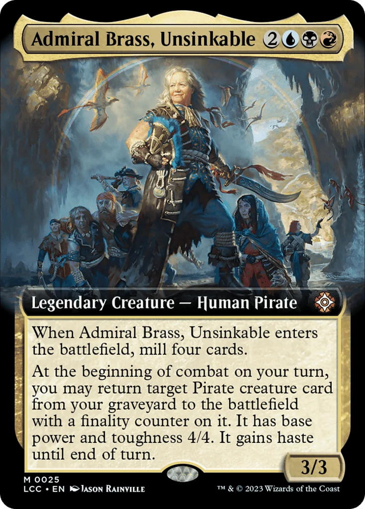 Admiral Brass, Unsinkable · The Lost Caverns of Ixalan Commander