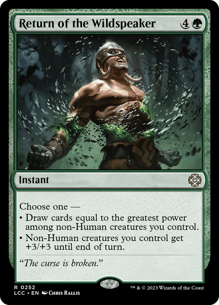 Return of the Wildspeaker · The Lost Caverns of Ixalan Commander