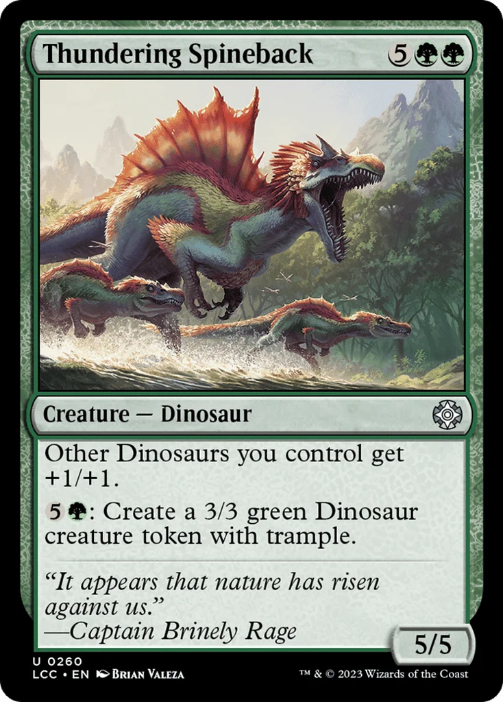 Thundering Spineback · The Lost Caverns of Ixalan Commander