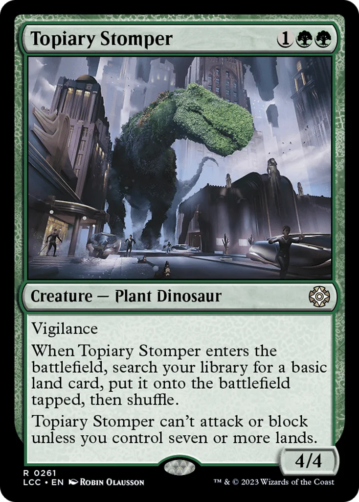 Topiary Stomper · The Lost Caverns of Ixalan Commander