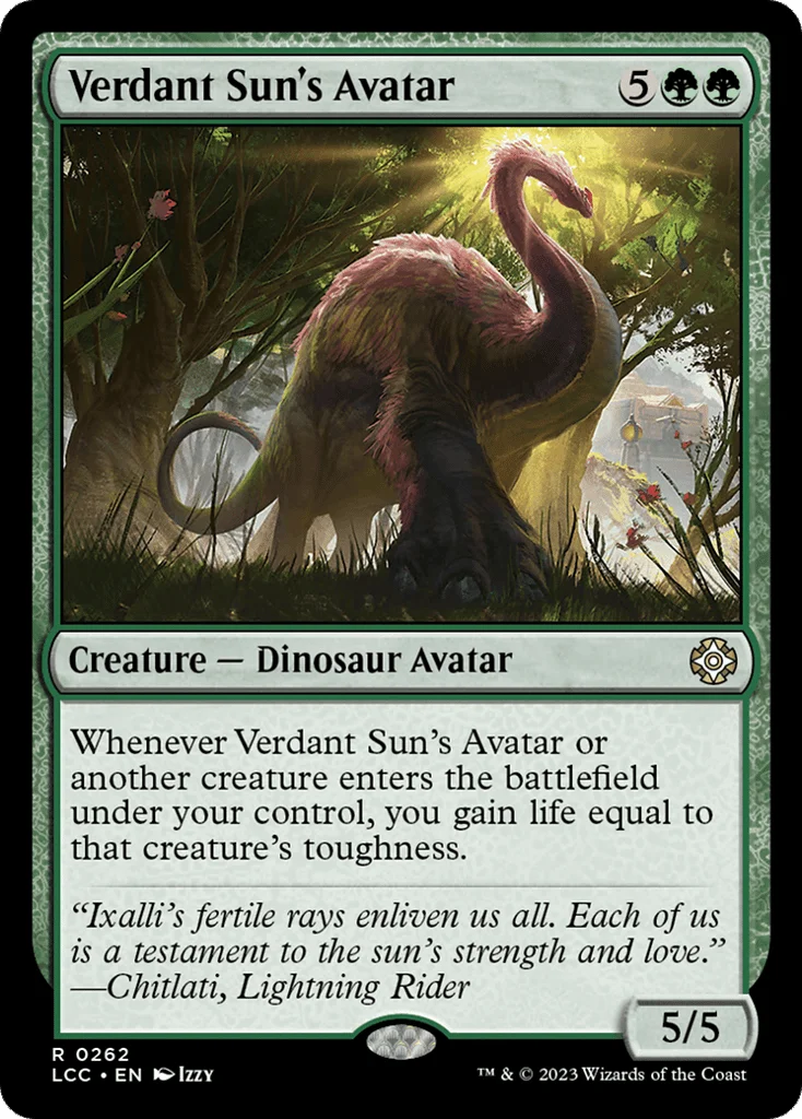 Verdant Sun's Avatar · The Lost Caverns of Ixalan Commander
