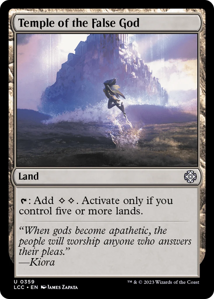 Temple of the False God · The Lost Caverns of Ixalan Commander