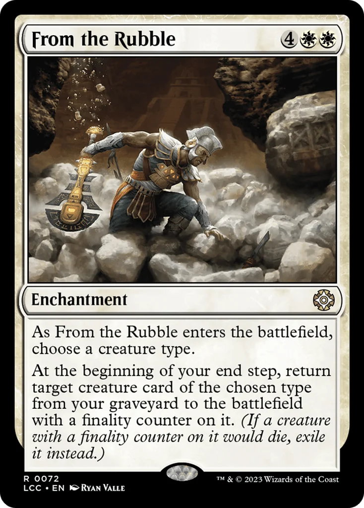 From the Rubble · The Lost Caverns of Ixalan Commander
