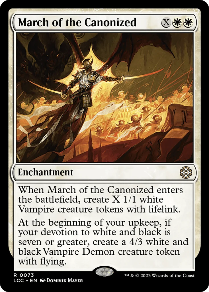 March of the Canonized · The Lost Caverns of Ixalan Commander