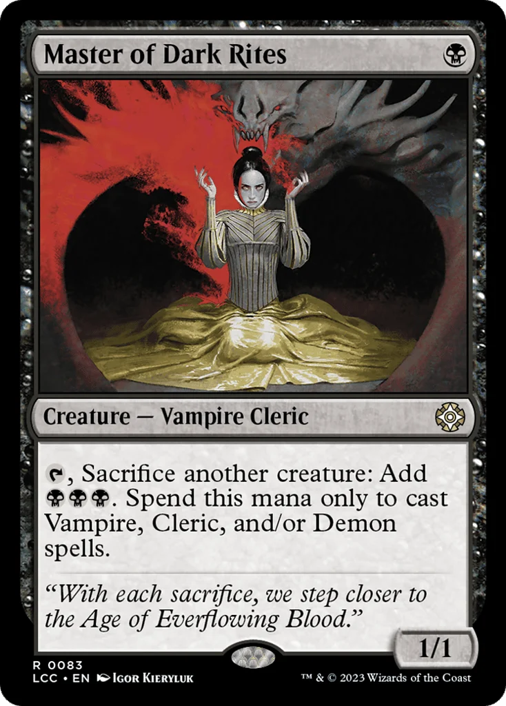 Master of Dark Rites · The Lost Caverns of Ixalan Commander