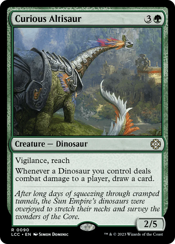Curious Altisaur · The Lost Caverns of Ixalan Commander