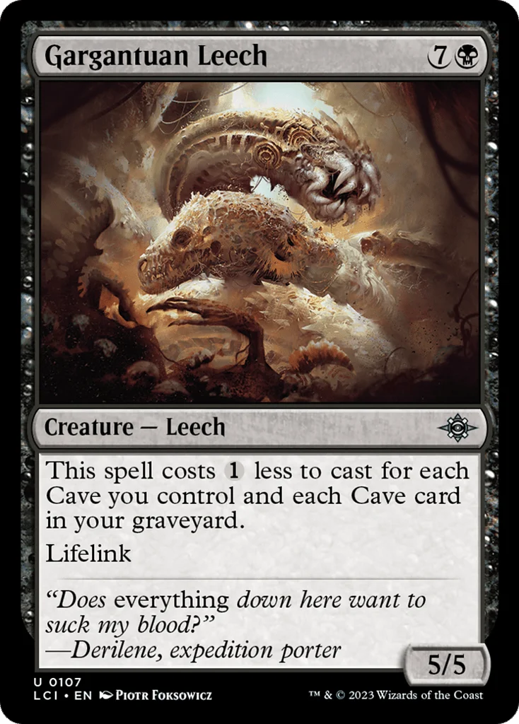 Gargantuan Leech · The Lost Caverns of Ixalan