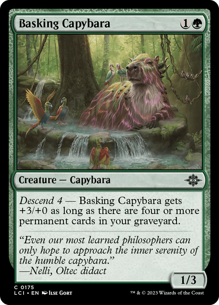 Basking Capybara · The Lost Caverns of Ixalan