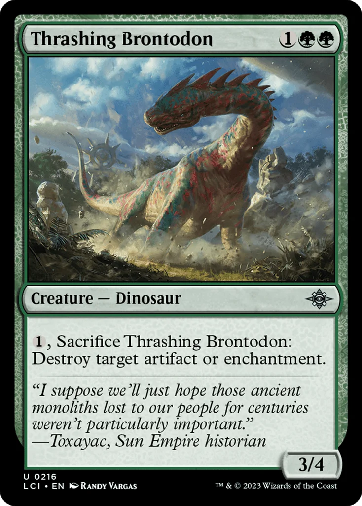 Thrashing Brontodon · The Lost Caverns of Ixalan