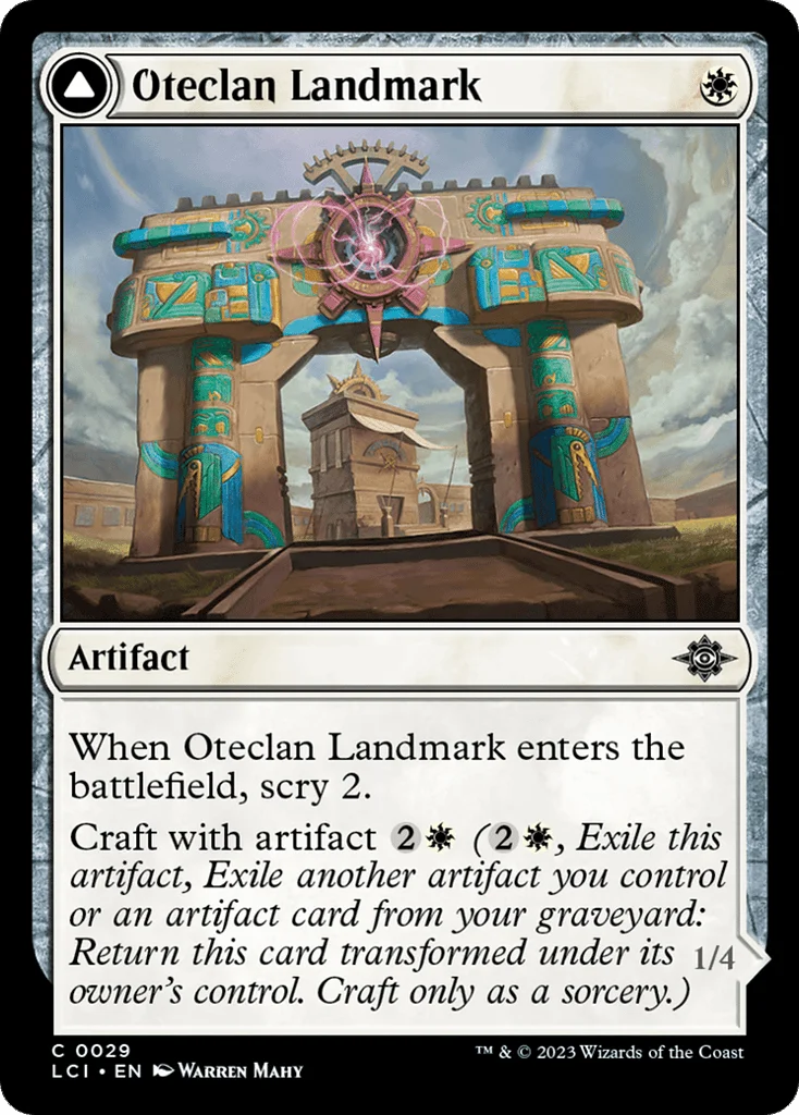 Oteclan Landmark // Oteclan Levitator · The Lost Caverns of Ixalan
