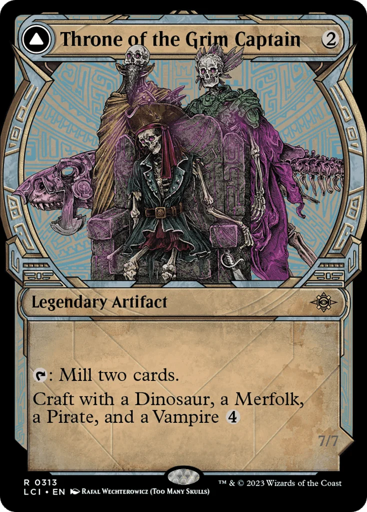 Throne of the Grim Captain // The Grim Captain · The Lost Caverns of Ixalan