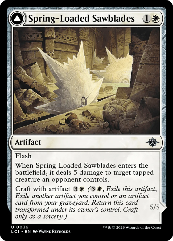 Spring-Loaded Sawblades // Bladewheel Chariot · The Lost Caverns of Ixalan