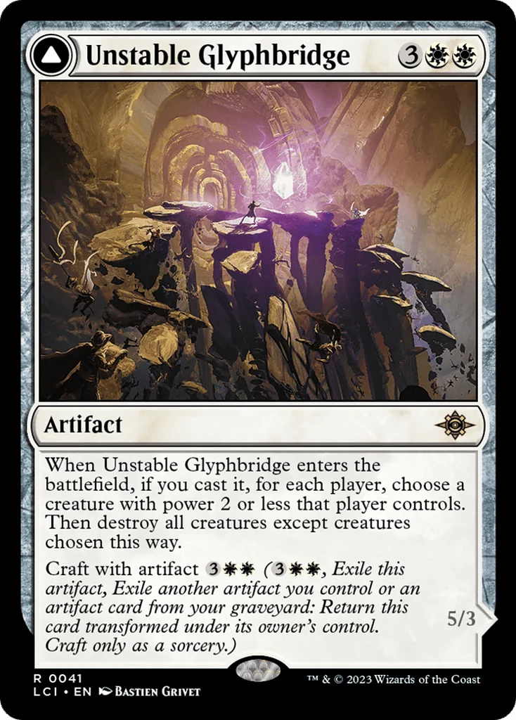 Unstable Glyphbridge // Sandswirl Wanderglyph · The Lost Caverns of Ixalan
