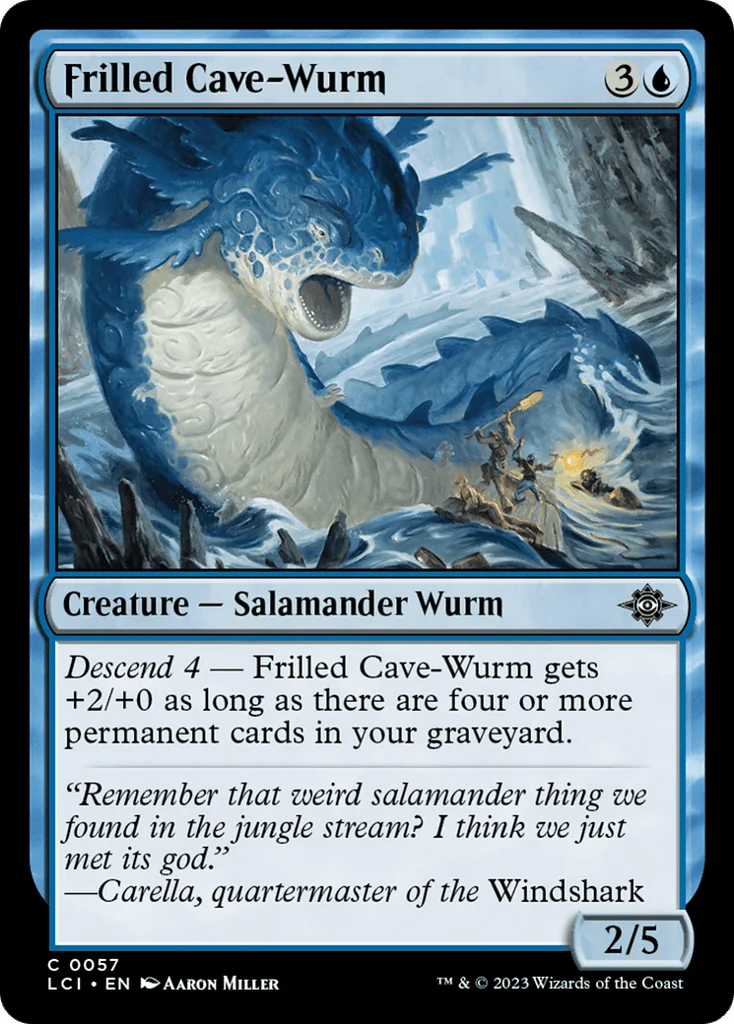 Frilled Cave-Wurm · The Lost Caverns of Ixalan