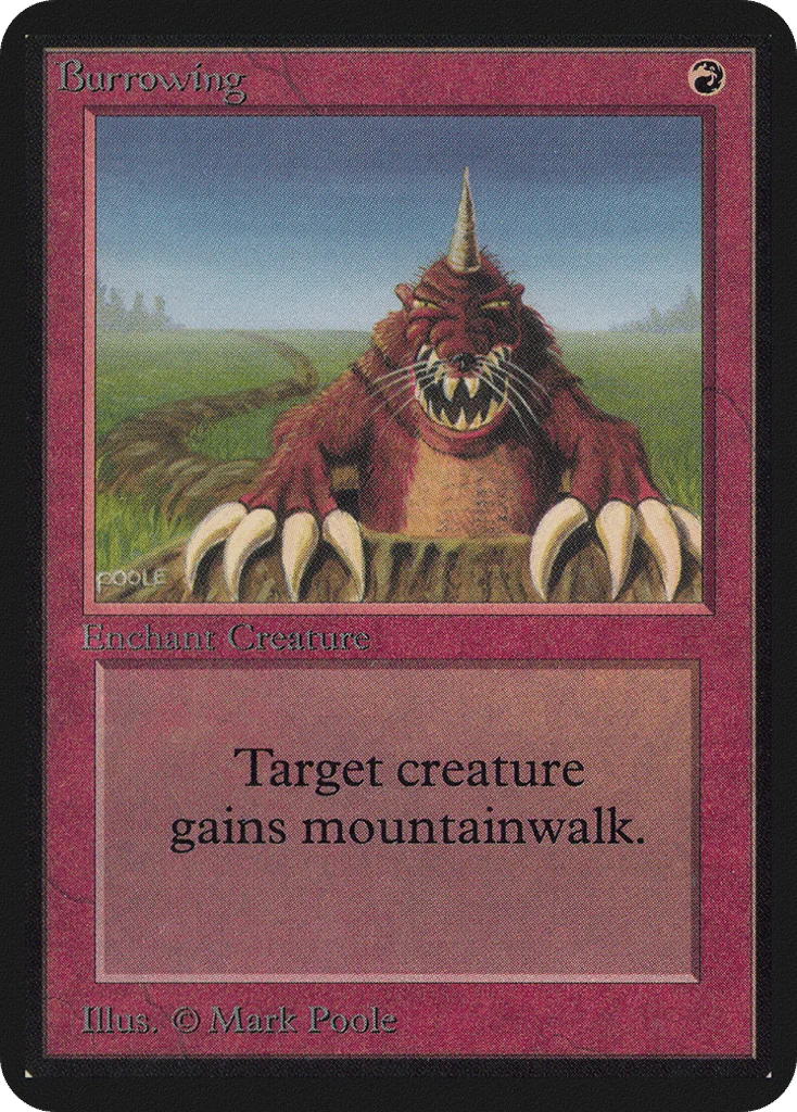 Burrowing · Limited Edition Alpha