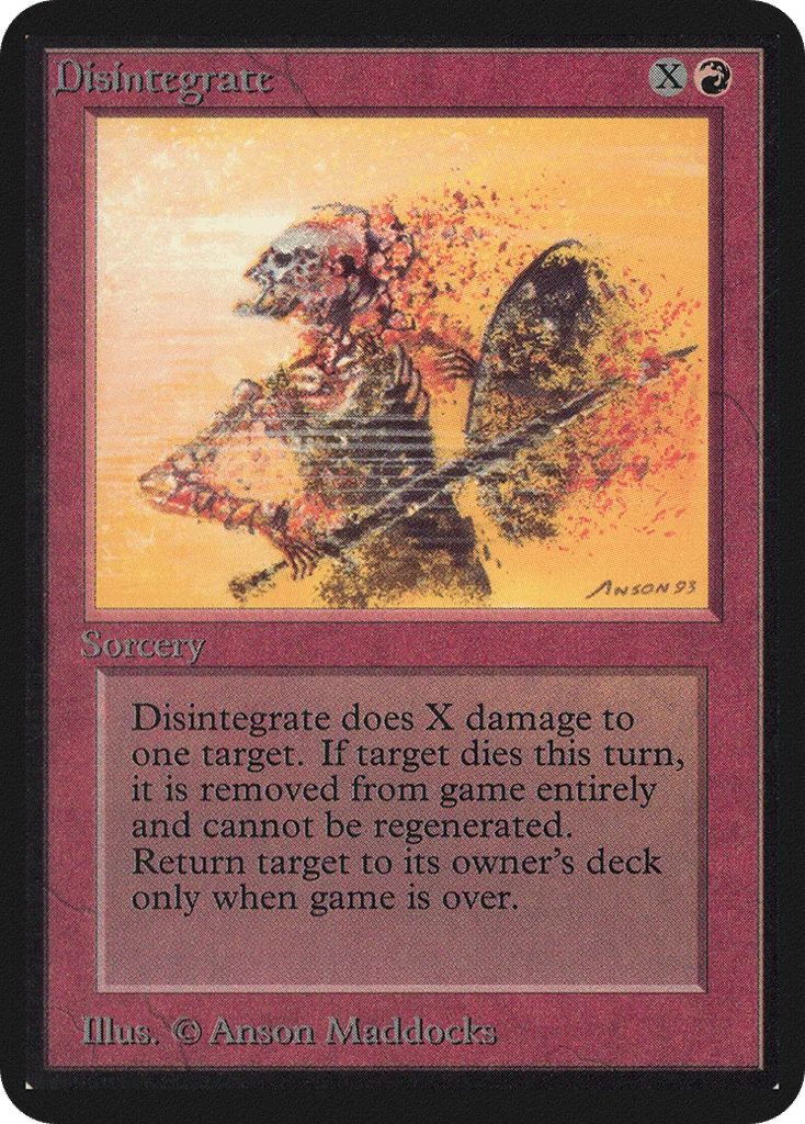 Disintegrate · Limited Edition Alpha