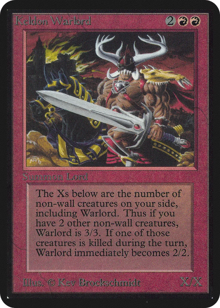 Keldon Warlord · Limited Edition Alpha