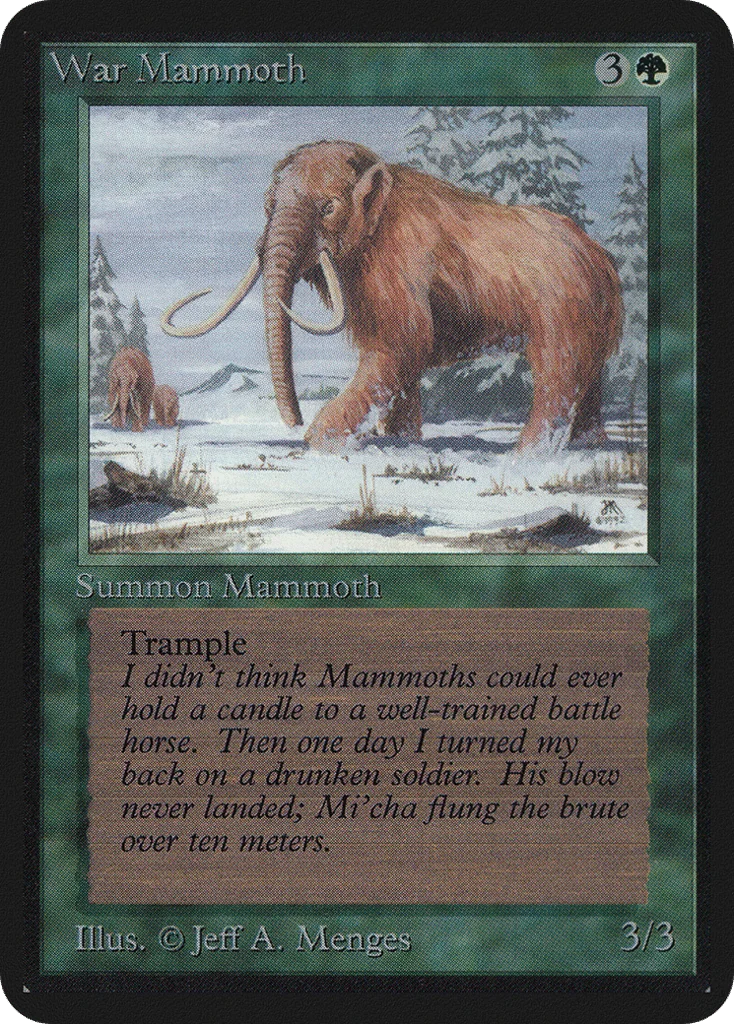 War Mammoth · Limited Edition Alpha