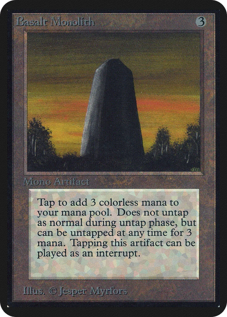 Basalt Monolith · Limited Edition Alpha