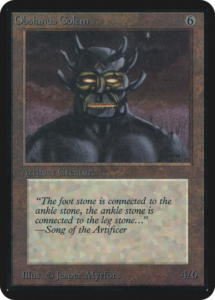 Obsianus Golem · Limited Edition Alpha