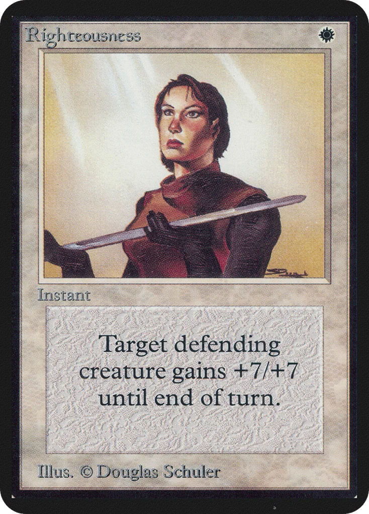 Righteousness · Limited Edition Alpha