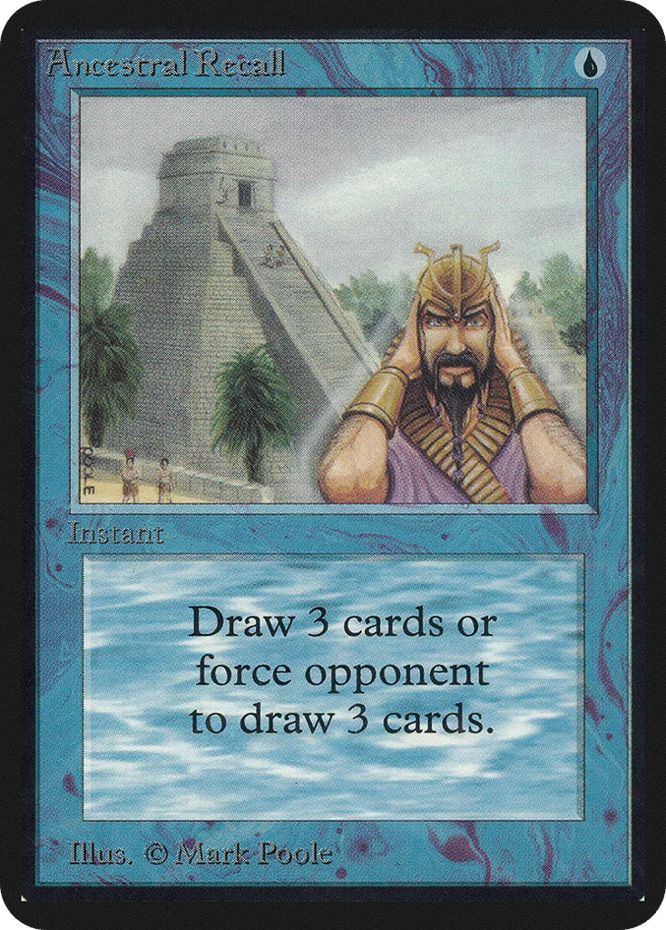 Ancestral Recall · Limited Edition Alpha