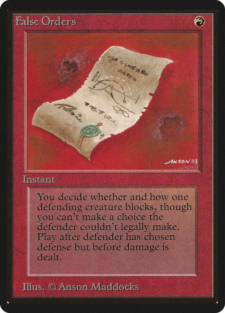 False Orders · Limited Edition Beta