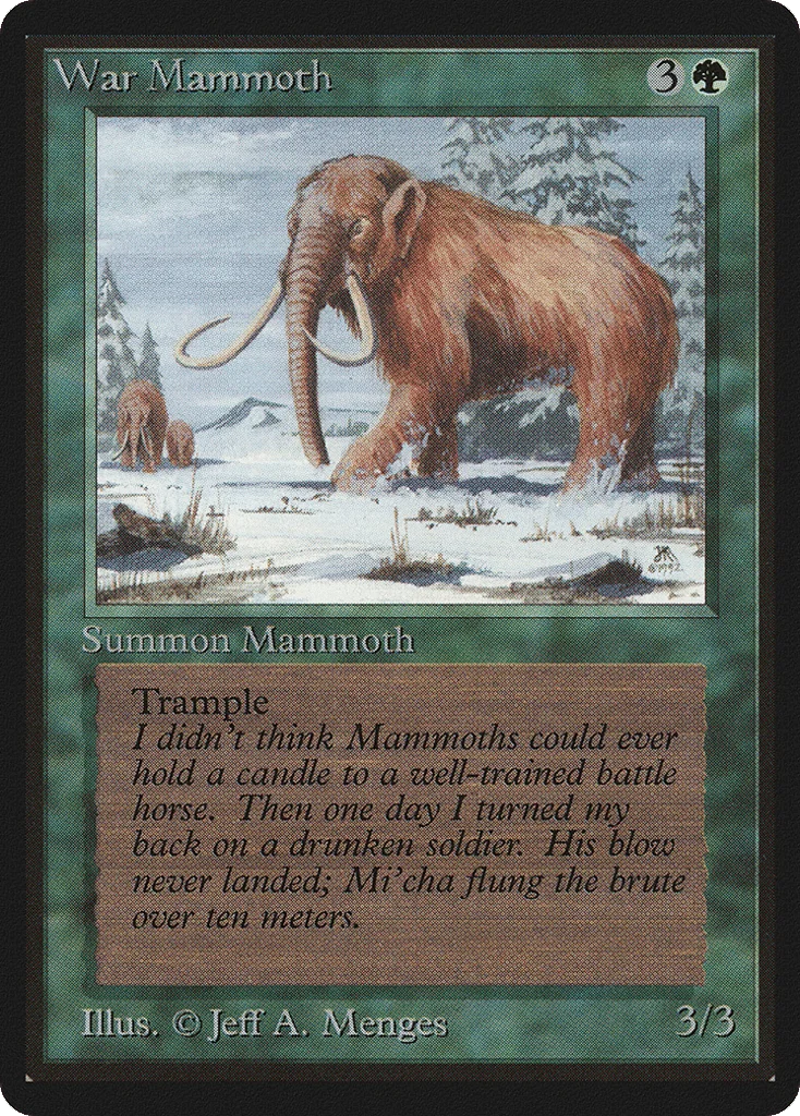 War Mammoth · Limited Edition Beta