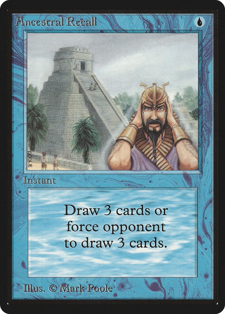 Ancestral Recall · Limited Edition Beta