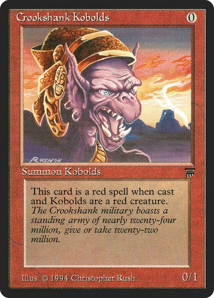 Crookshank Kobolds · Legends