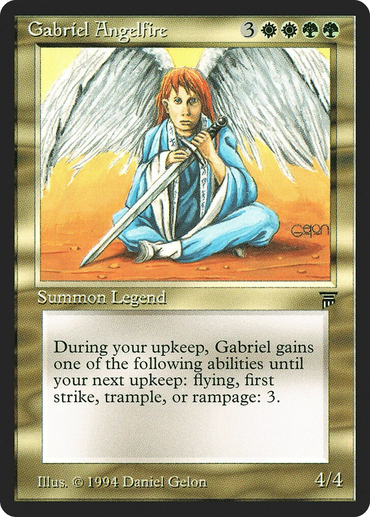 Gabriel Angelfire · Legends