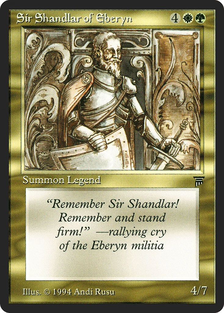 Sir Shandlar of Eberyn · Legends