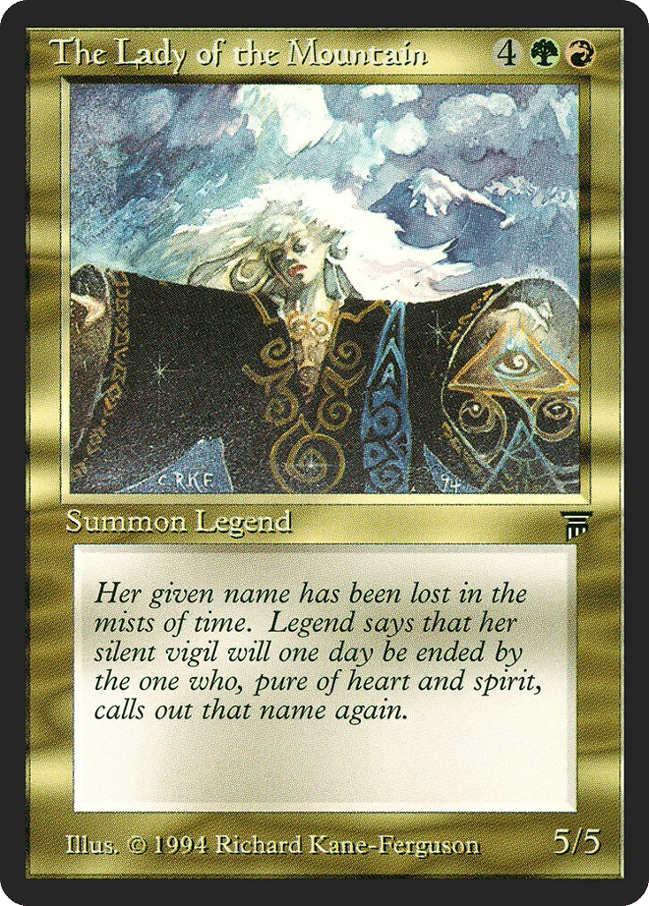 The Lady of the Mountain · Legends
