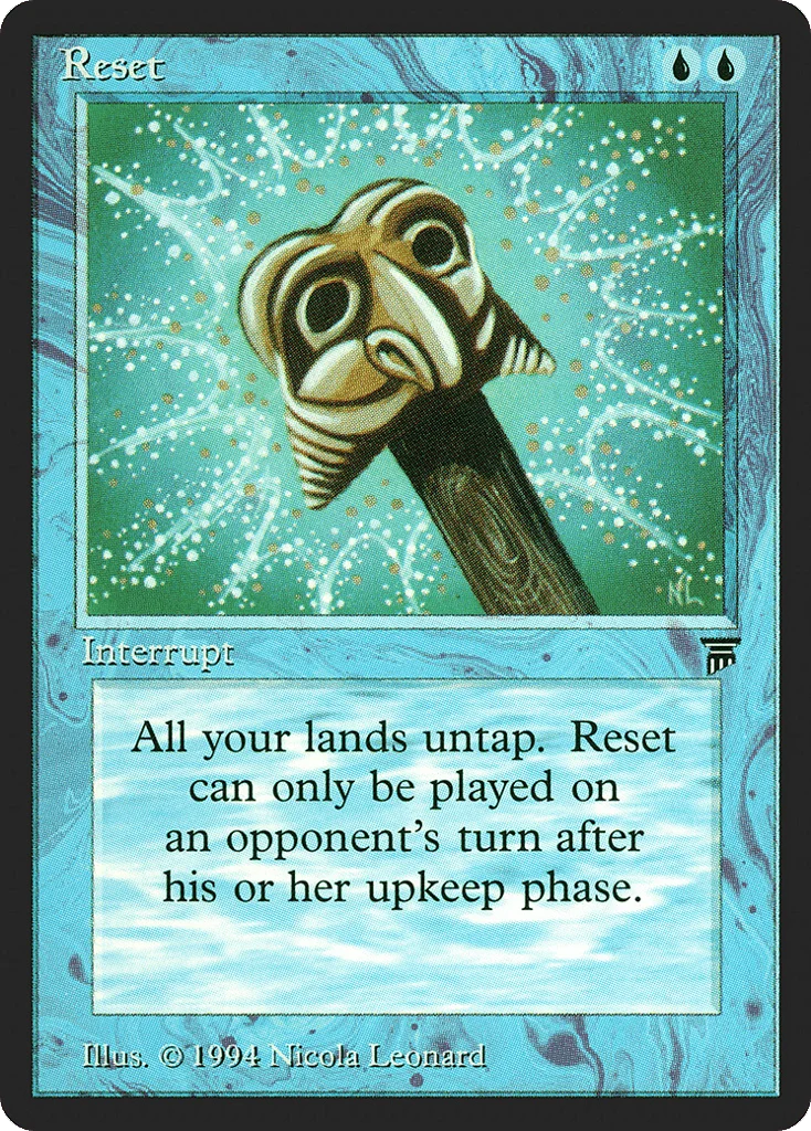 Reset · Legends