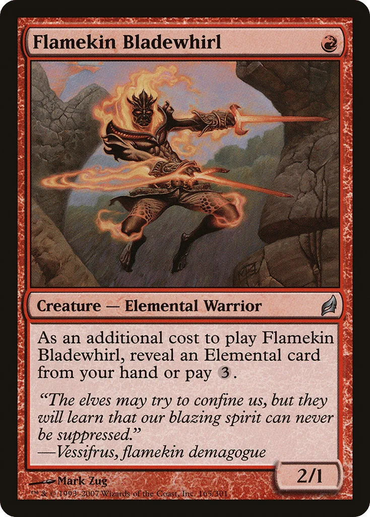 Flamekin Bladewhirl · Lorwyn