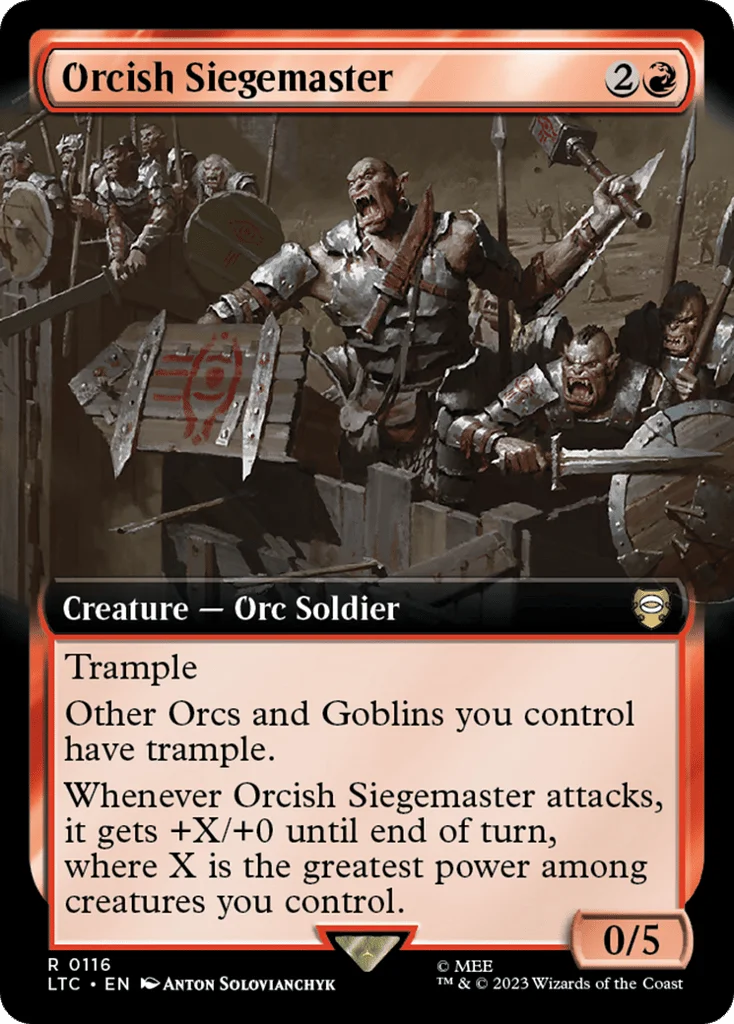 Orcish Siegemaster · Tales of Middle-earth Commander