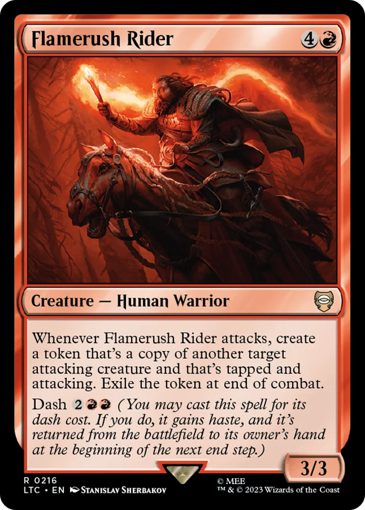 Flamerush Rider · Tales of Middle-earth Commander