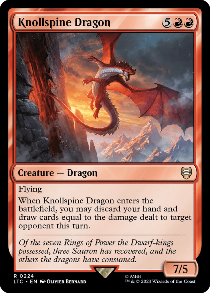Knollspine Dragon · Tales of Middle-earth Commander