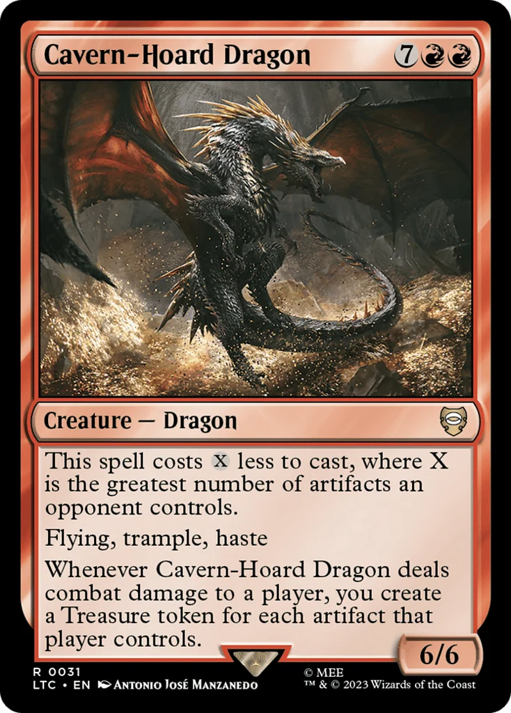 Cavern-Hoard Dragon · Tales of Middle-earth Commander