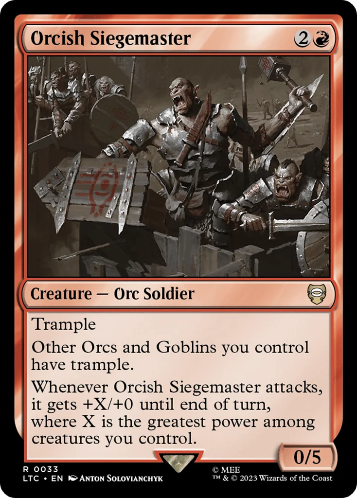 Orcish Siegemaster · Tales of Middle-earth Commander