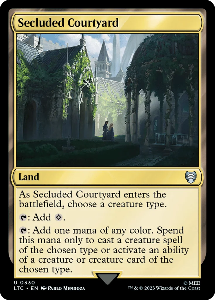 Secluded Courtyard · Tales of Middle-earth Commander