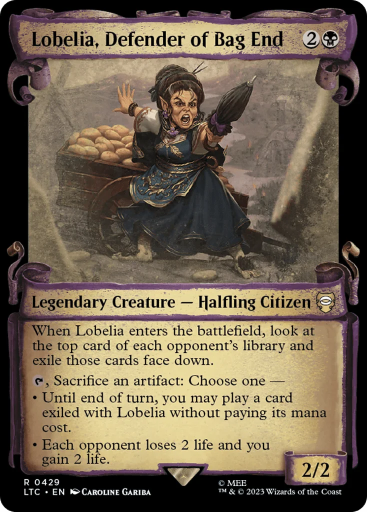 Lobelia, Defender of Bag End · Tales of Middle-earth Commander
