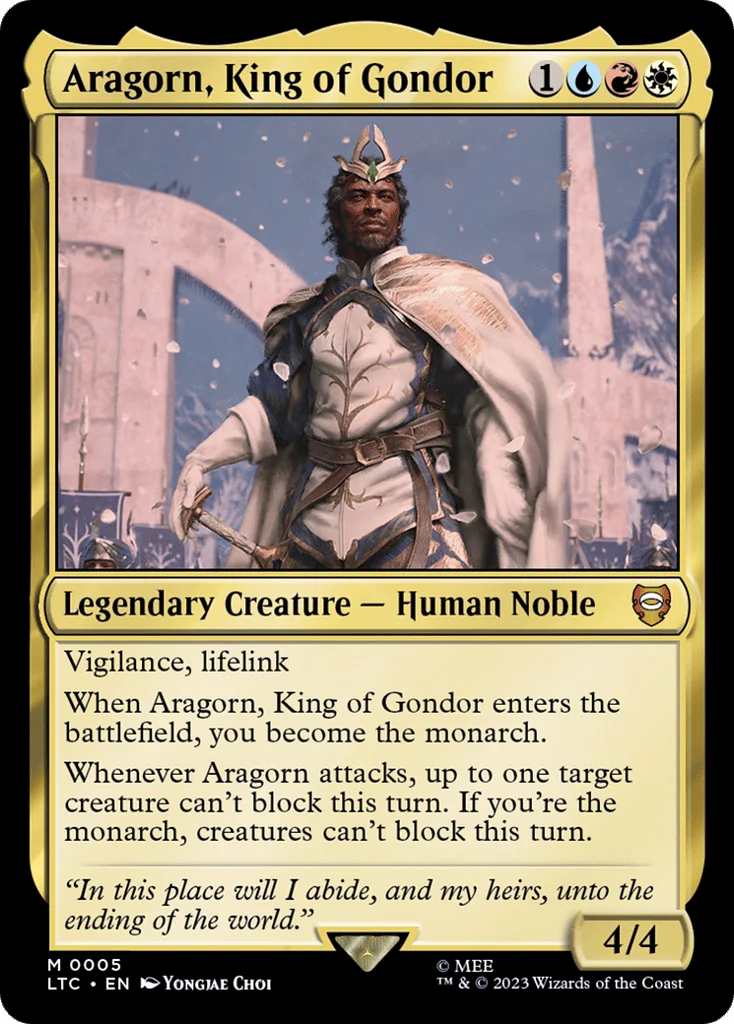 Aragorn, King of Gondor · Tales of Middle-earth Commander