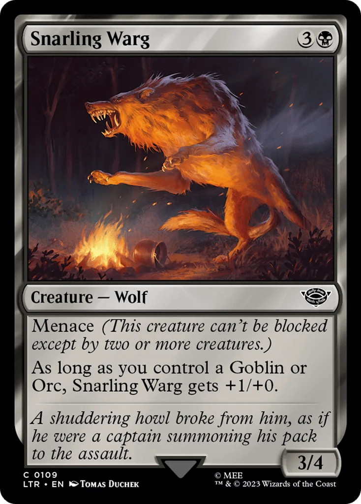 Snarling Warg · The Lord of the Rings: Tales of Middle-earth