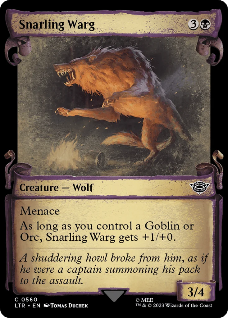 Snarling Warg · The Lord of the Rings: Tales of Middle-earth