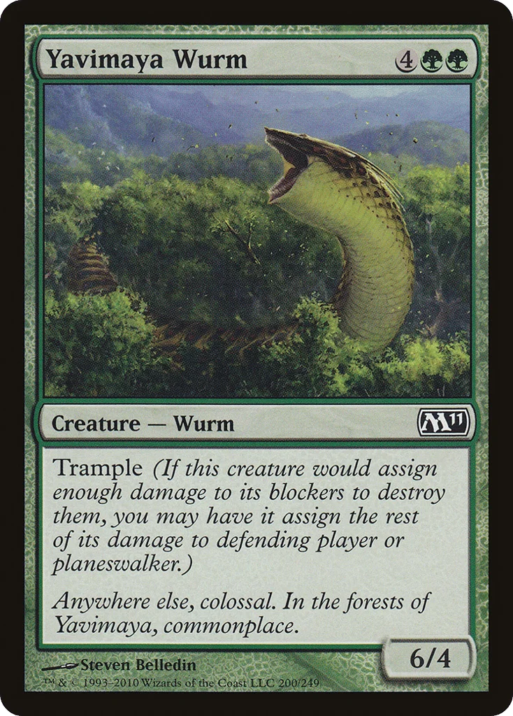 Yavimaya Wurm · Magic 2011