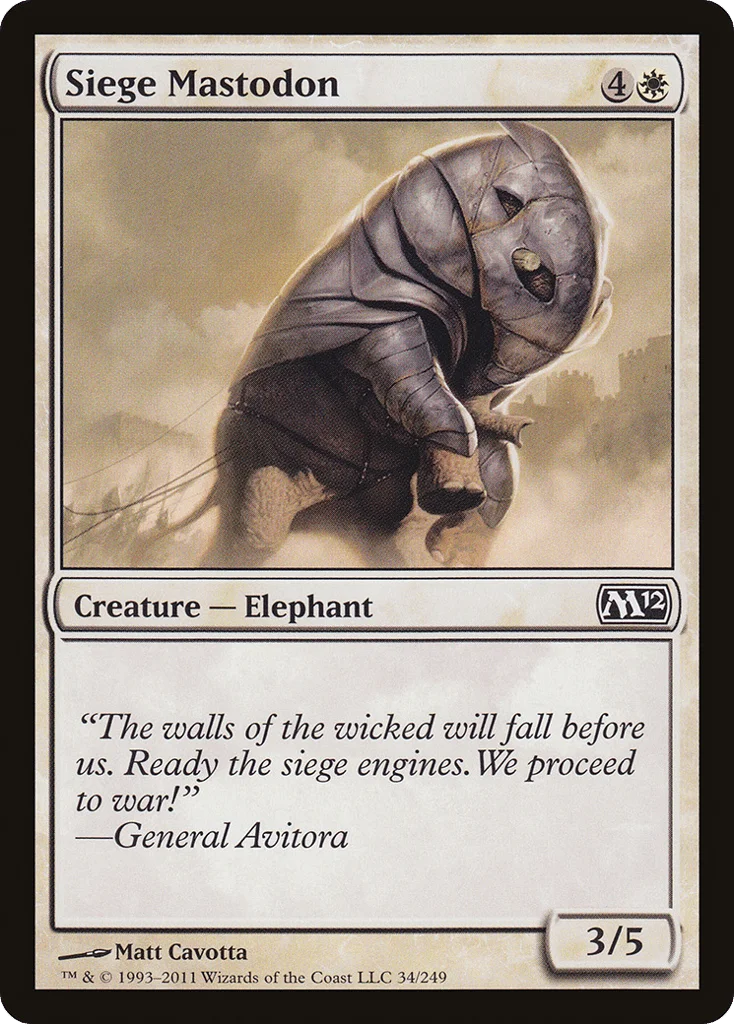 Siege Mastodon · Magic 2012