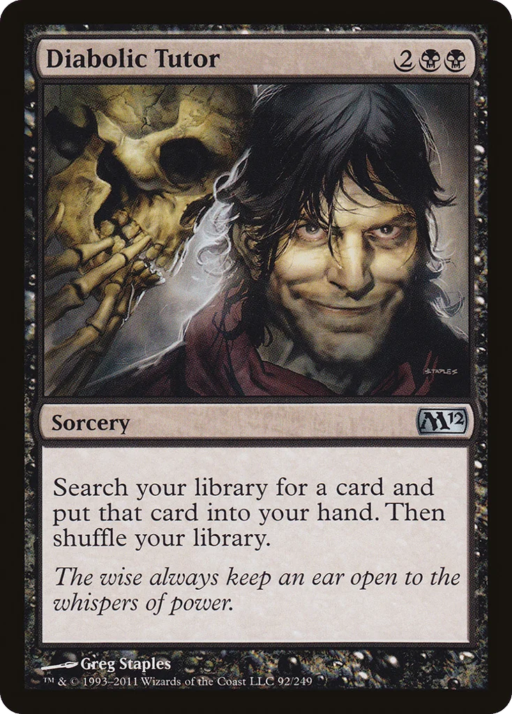 Diabolic Tutor · Magic 2012