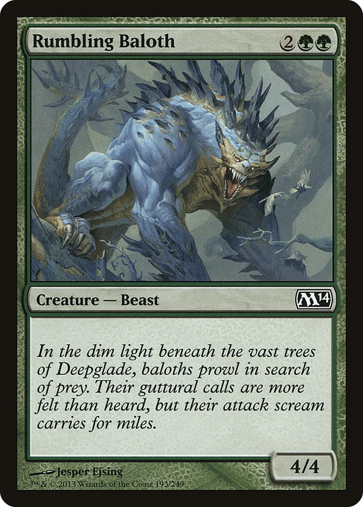 Rumbling Baloth · Magic 2014