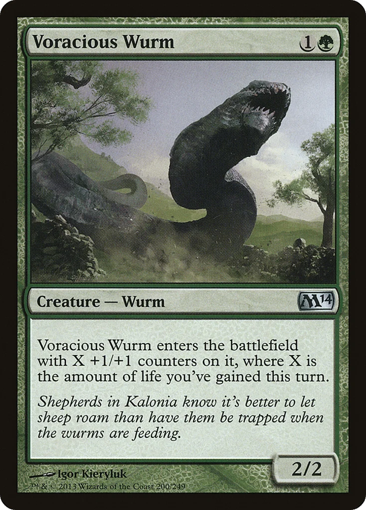 Voracious Wurm · Magic 2014